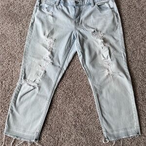 A.N.A Women’s Distressed Boyfriend Cropped Jean